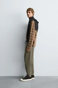 TAPERED FIT CORDUROY PANTS