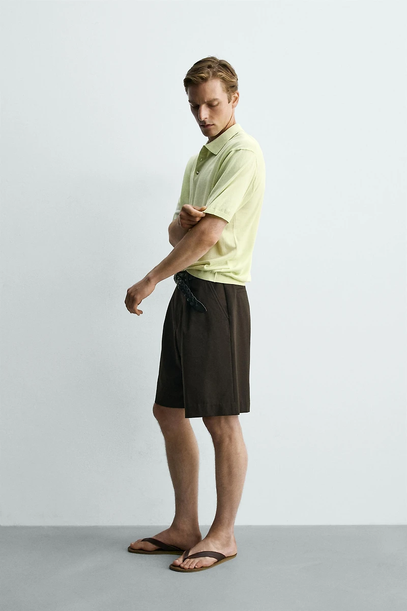 LIGHTWEIGHT COTTON KNIT POLO