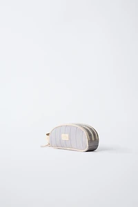STRIPED SCHOOL PENCIL CASE