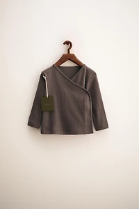 ZARA TIMELESS - T-SHIRT KIMONO POINTELLE
