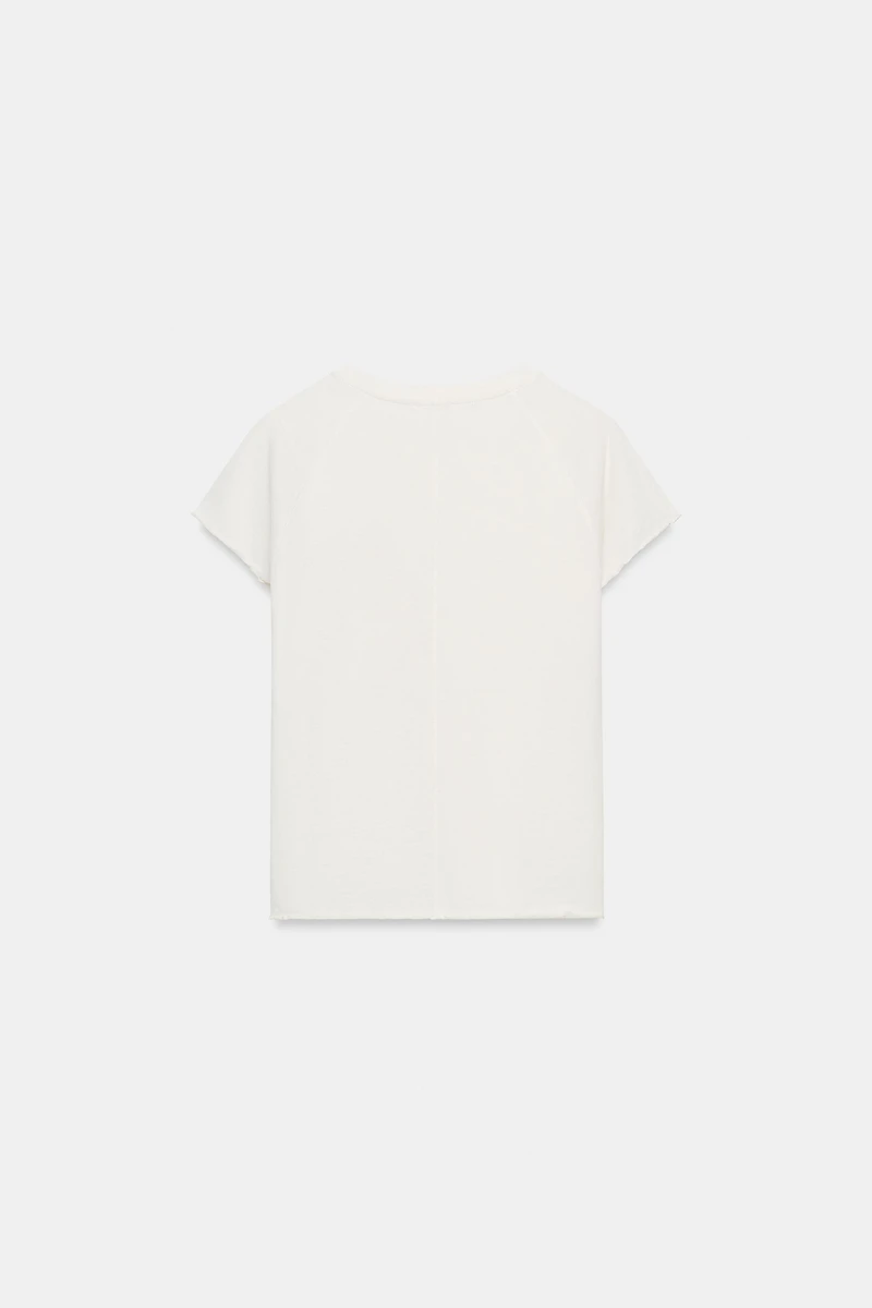 TEXT RAGLAN SLEEVE T-SHIRT