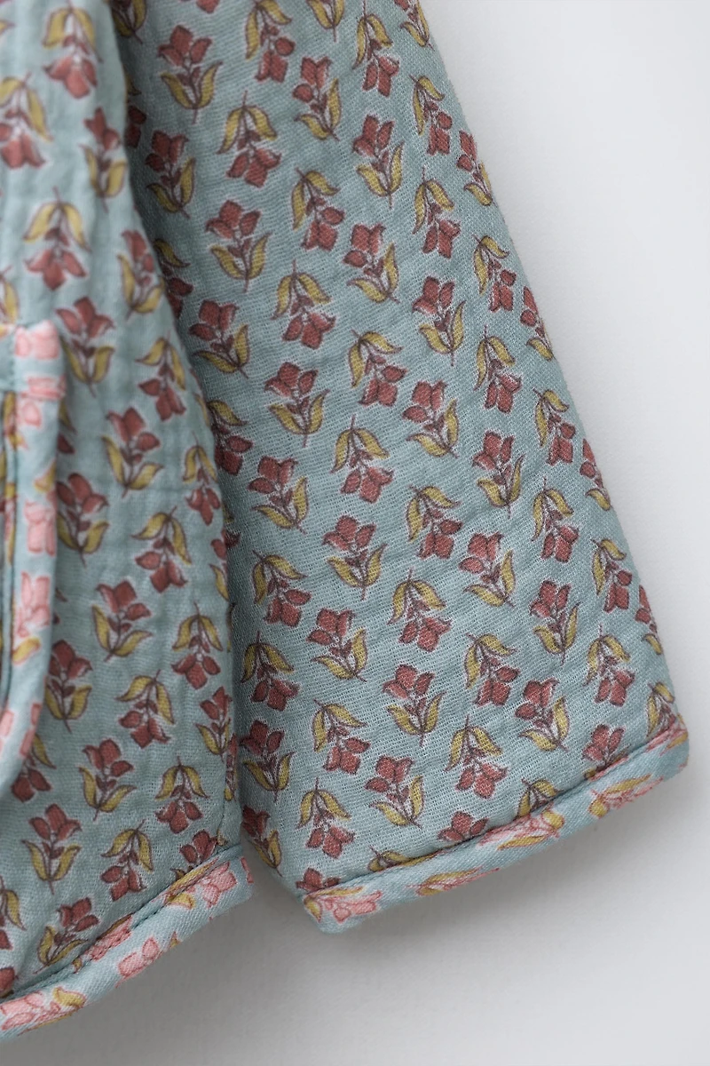 FLORAL QUILTED JACKET