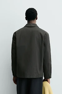 REGULAR FIT POCKET OVERSHIRT