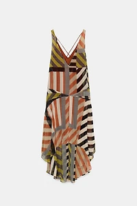 PATCHWORK PRINT DRESS