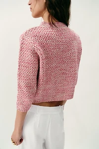 FRENCH SLEEVE CARDIGAN