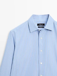 100% cotton poplin regular fit shirt