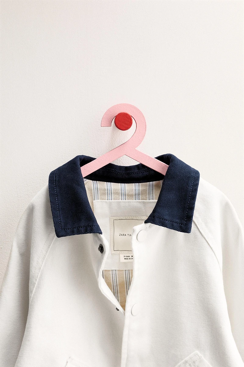 ZARA TIMELESS - CANVAS JACKET WITH CONTRAST COLLAR