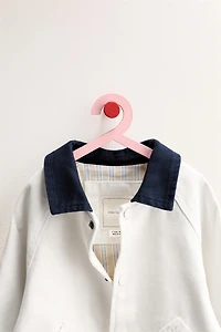 ZARA TIMELESS - CANVAS JACKET WITH CONTRAST COLLAR