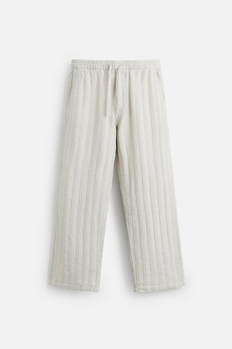 PANTALON COUPE DÉCONTRACTÉE JACQUARD