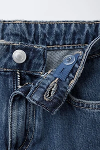 HEART PRINT STRAIGHT LEG JEANS