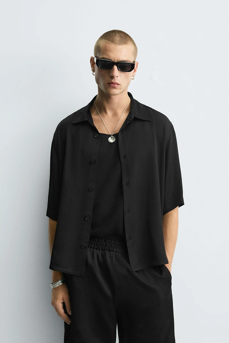 CHEMISE SATINÉE RELAXED FIT