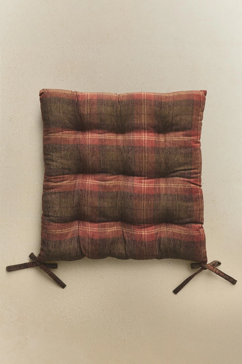 CHECK CHAIR CUSHION