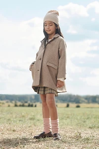 HERRINGBONE WOOL BLEND COAT LIMITED EDITION