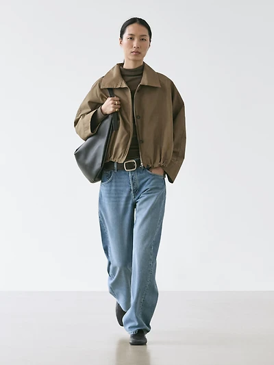 Veste bomber col montant