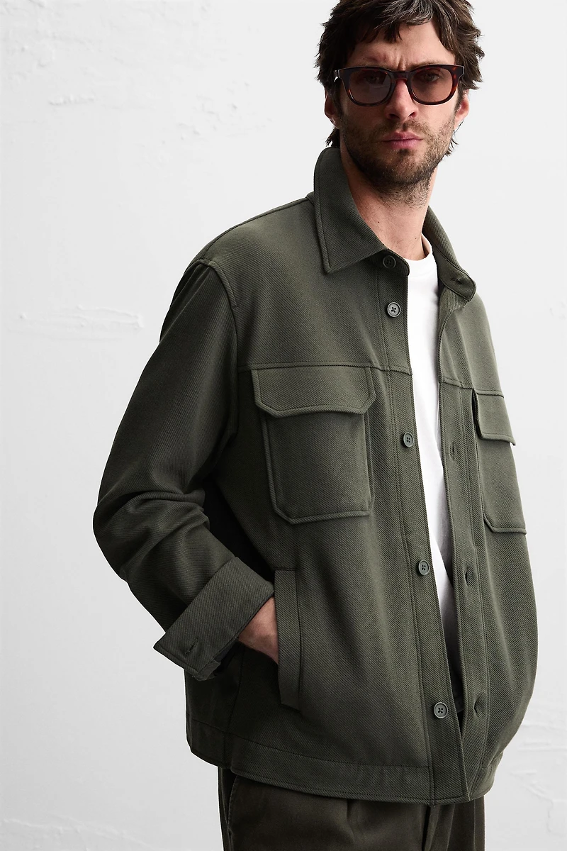 COMFORT TEXTURED OVERSHIRT