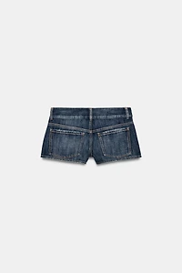 SHORT MINI DENIM TRF POCHES