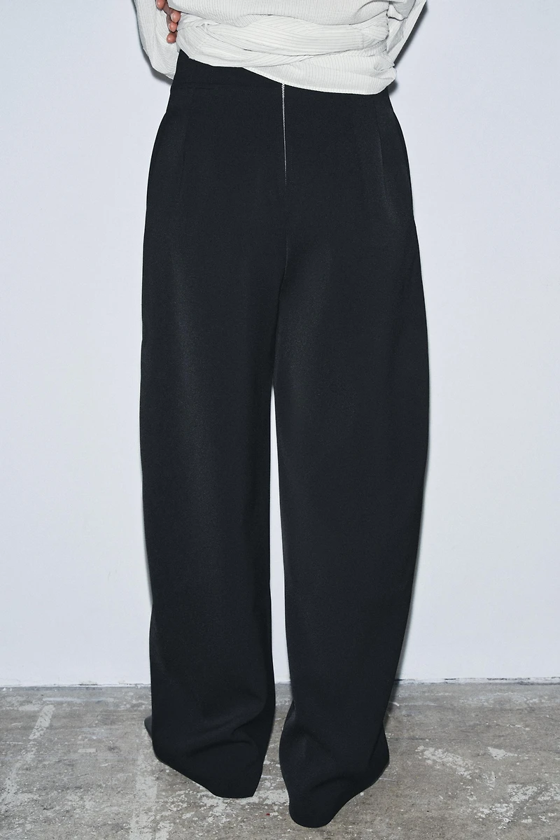 ZW COLLECTION HIGH-WAISTED ZIP PANTS