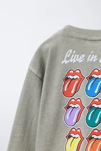 WASHED EFFECT ROLLING STONES © T-SHIRT