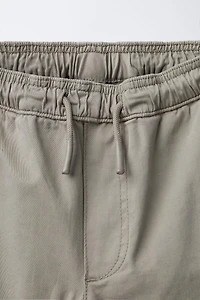 STRAIGHT LEG PANTS WITH LABEL