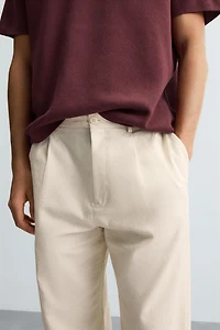 PANTALON COTON - LIN PLIS