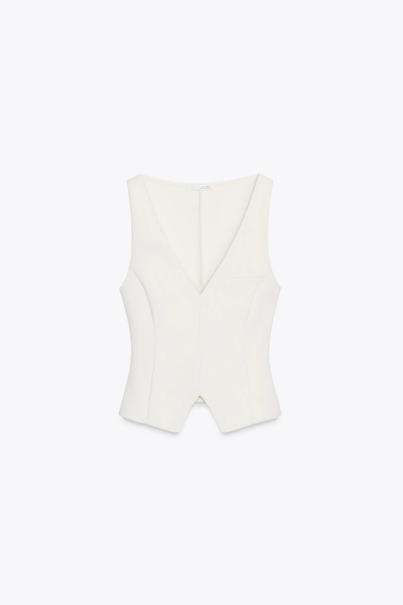 TOP INTERLOCK AVEC DÉCOLLETÉ EN V