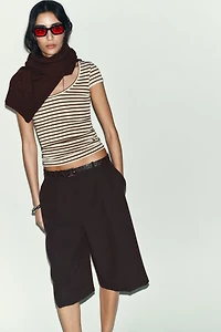 STRIPED SHORT SLEEVE T-SHIRT