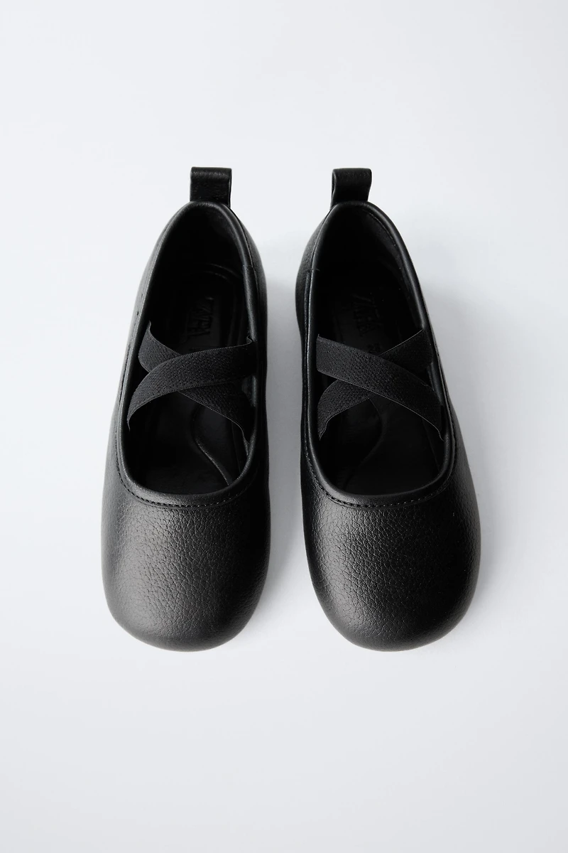 LEATHER BALLET FLATS