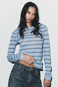 STRIPED WOOL JUMPER