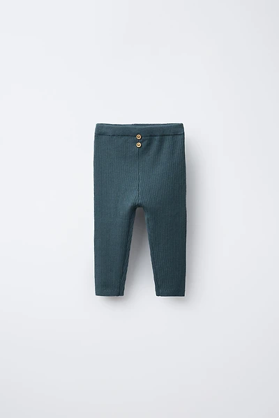 LEGGING CÔTELÉ À BOUTONS