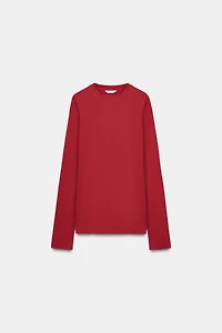 COTTON LONG SLEEVE T-SHIRT