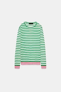 STRIPED KNIT JUMPER