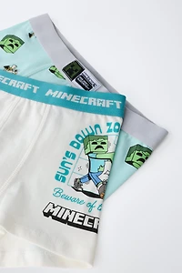 6-14 YEARS/ TWO-PACK OF MINECRAFT © MOJANG AB BOXERS