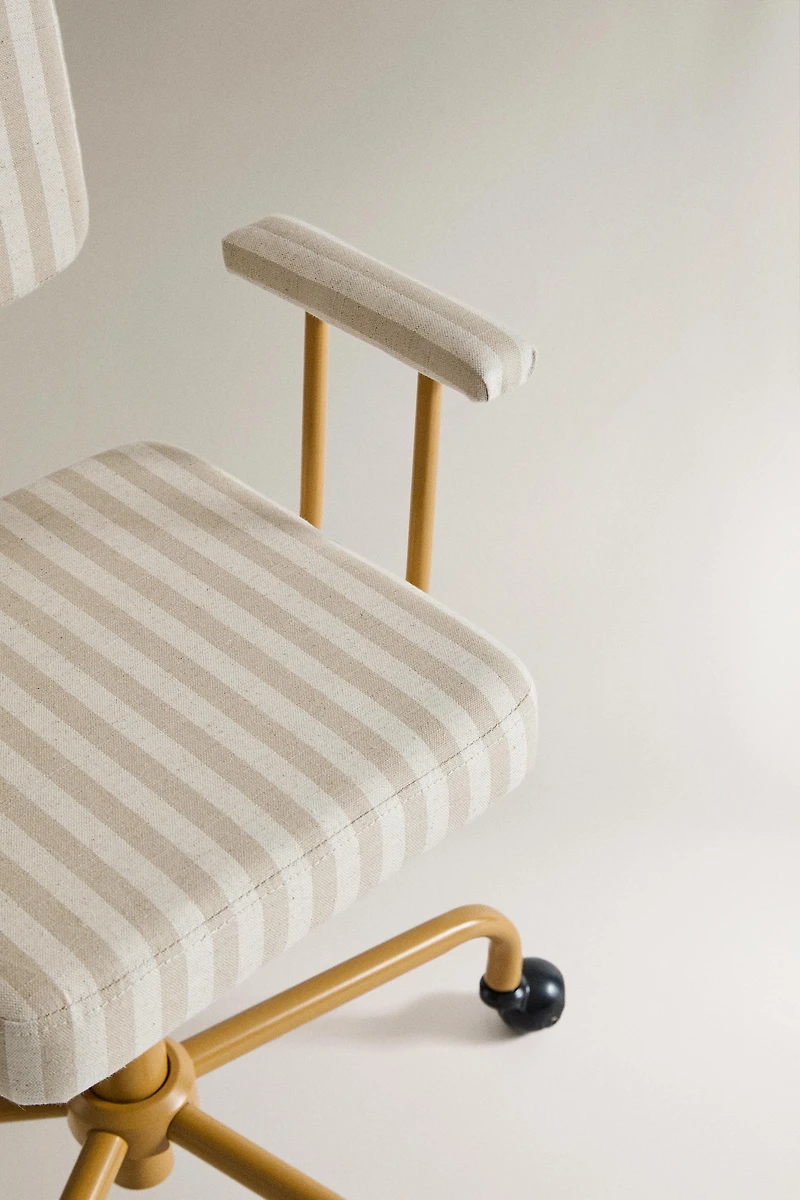 CHAISE DE BUREAU ENFANT ROUES MÉTAL