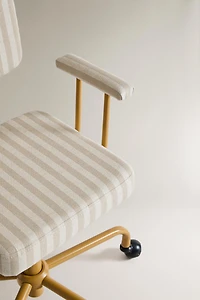 CHAISE DE BUREAU ENFANT ROUES MÉTAL