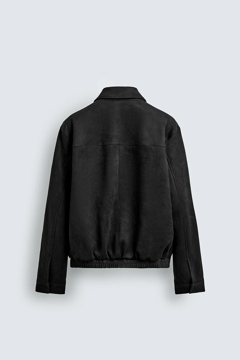 FAUX SUEDE JACKET