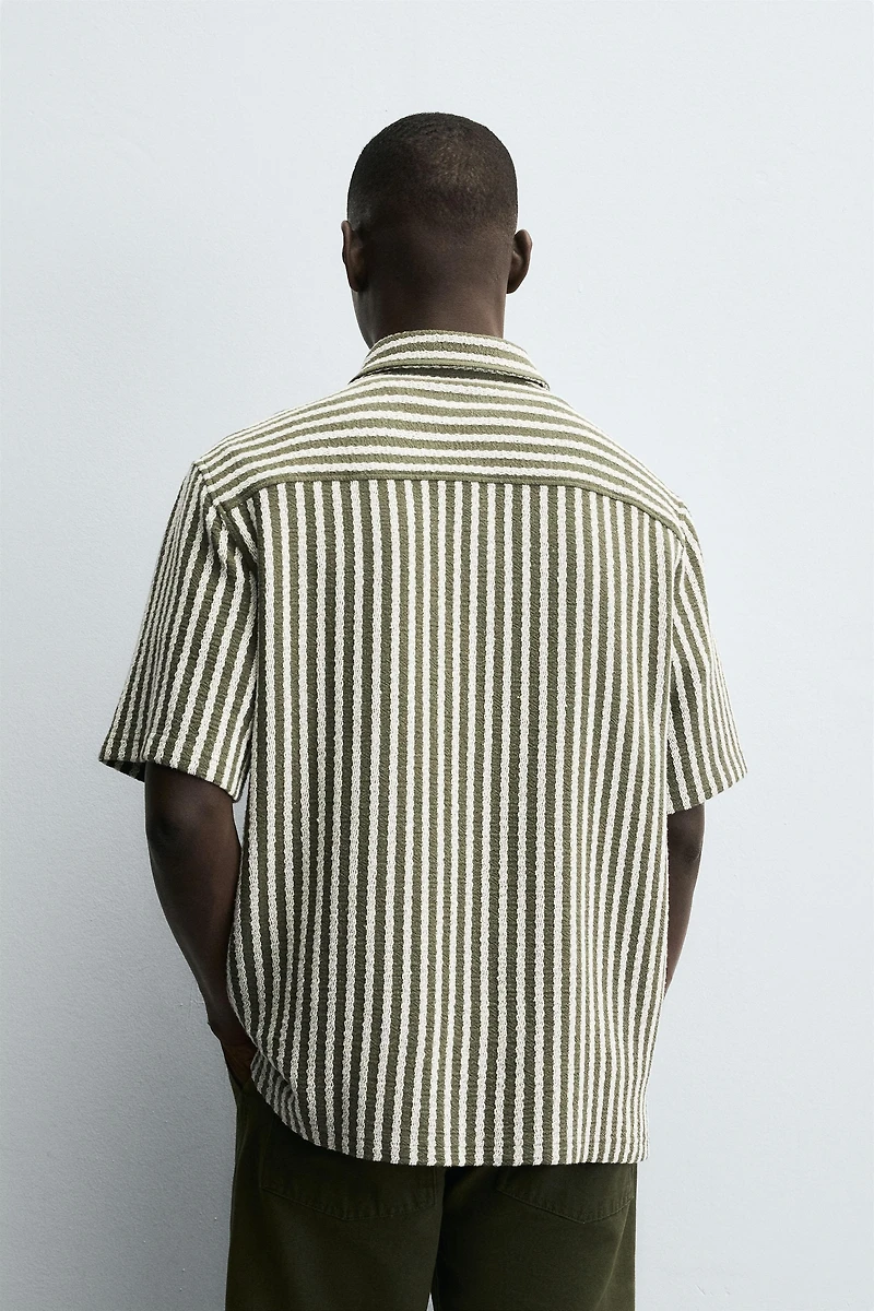 STRIPED JACQUARD SHIRT