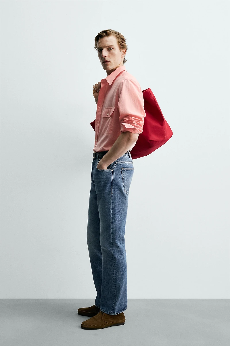 REGULAR FIT FLOWY SHIRT WITH POCKETS AARON LEVINE X ZARA