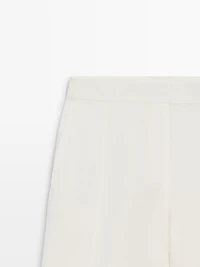 Linen barrel fit pants