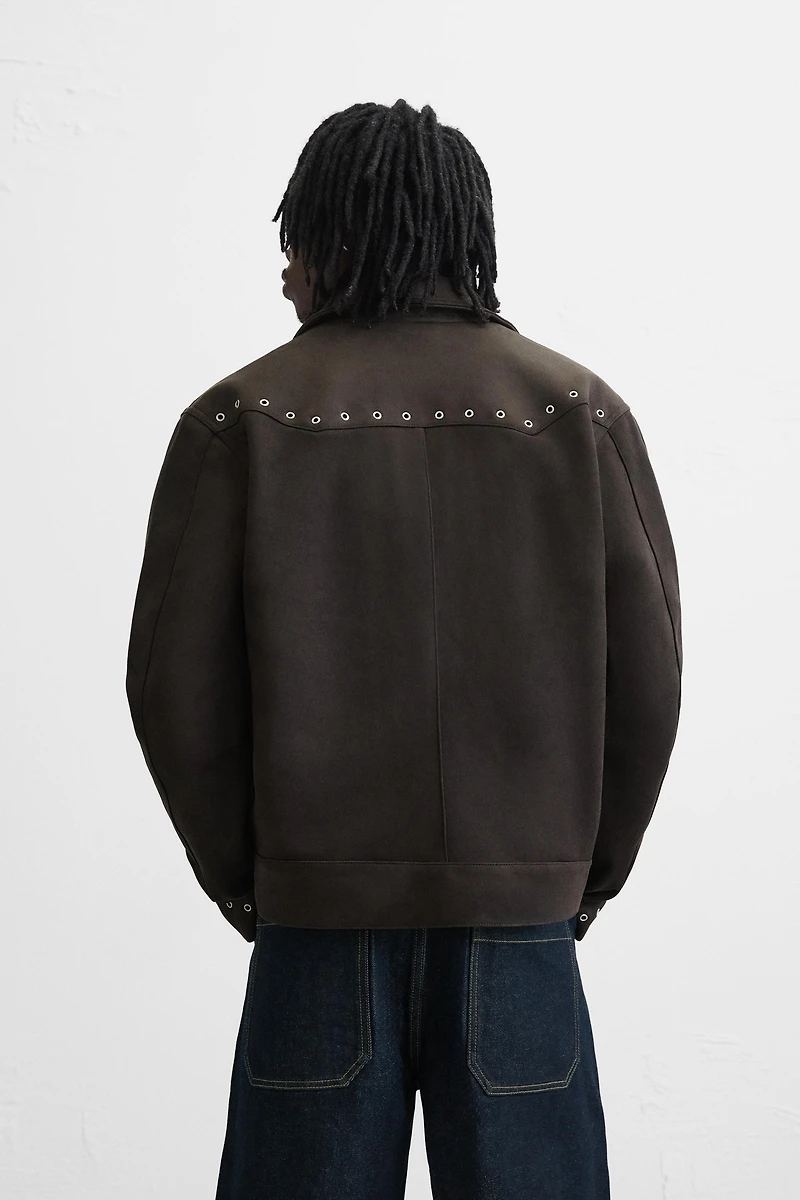 FAUX SUEDE JACKET