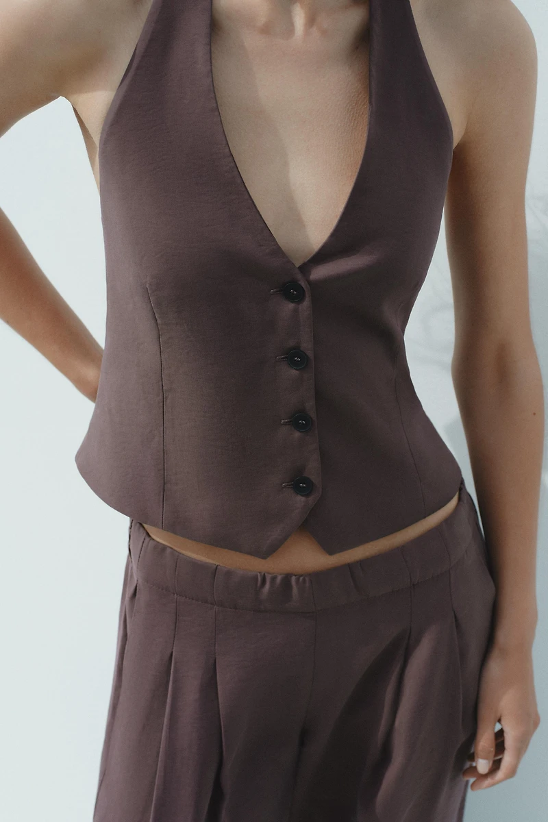HALTER TIE VEST