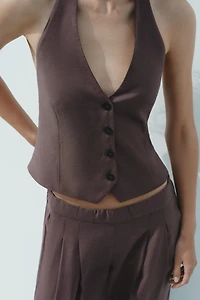 HALTER TIE VEST