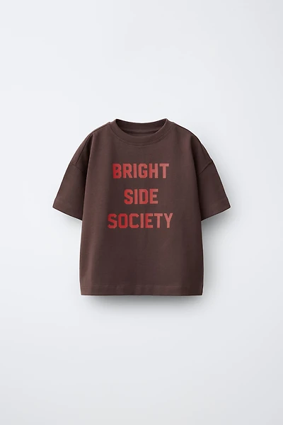 T-SHIRT IMPRIMÉ HEAVY AVEC INSCRIPTION