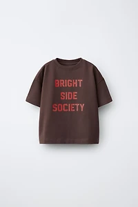 T-SHIRT IMPRIMÉ HEAVY AVEC INSCRIPTION