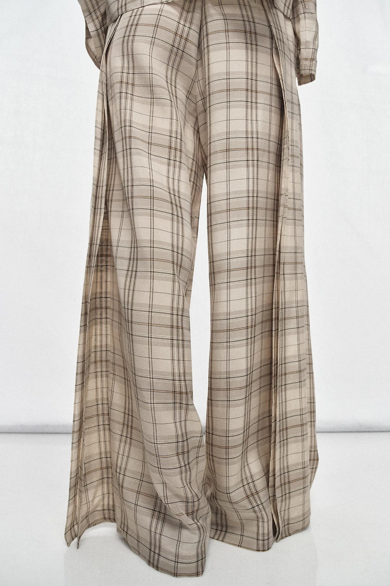 PANTALON À CARREAUX ZW COLLECTION