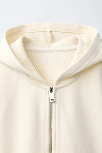 CROPPED HOODIE SWEATSHIRT
