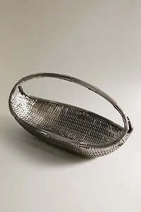 WOVEN METAL BASKET LOW I COLIN KING