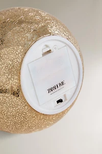 MEDIUM LED LIGHT CHRISTMAS BALL ORNAMENT