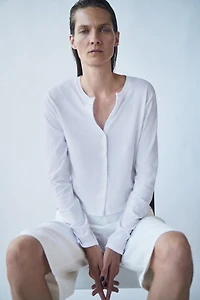 T-SHIRT 100% COTON BOUTONS