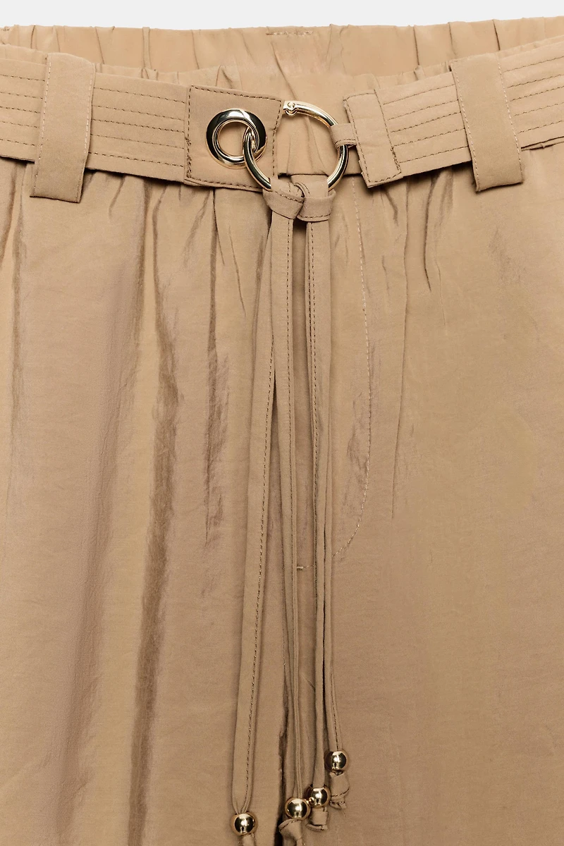 PANTALON DROIT AVEC CEINTURE