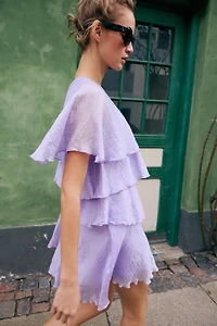 RUFFLED MINI DRESS
